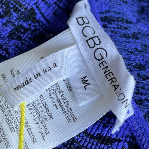 BCBGeneration Periblue One Shoulder Dress Size M/L - Picture 11 of 16